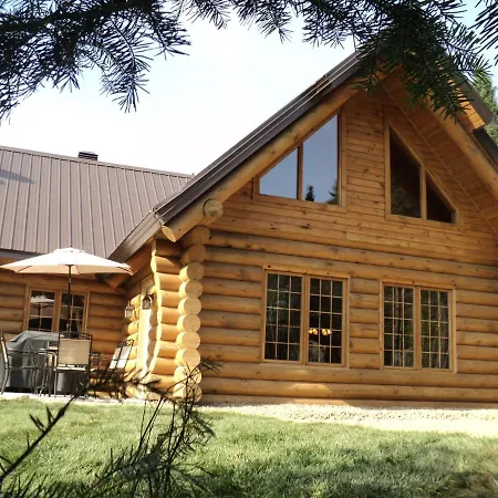 Le Chalet Le Bois Rond Des Ruisseaux Saint-Tite-des-Caps Exterior photo